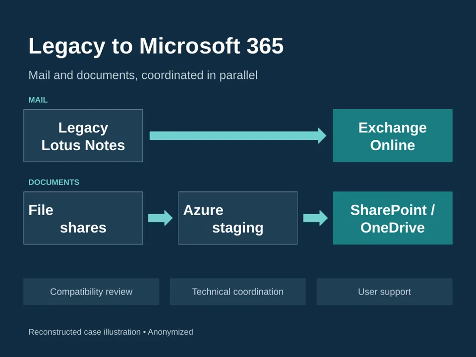 Email migration to Microsoft 365